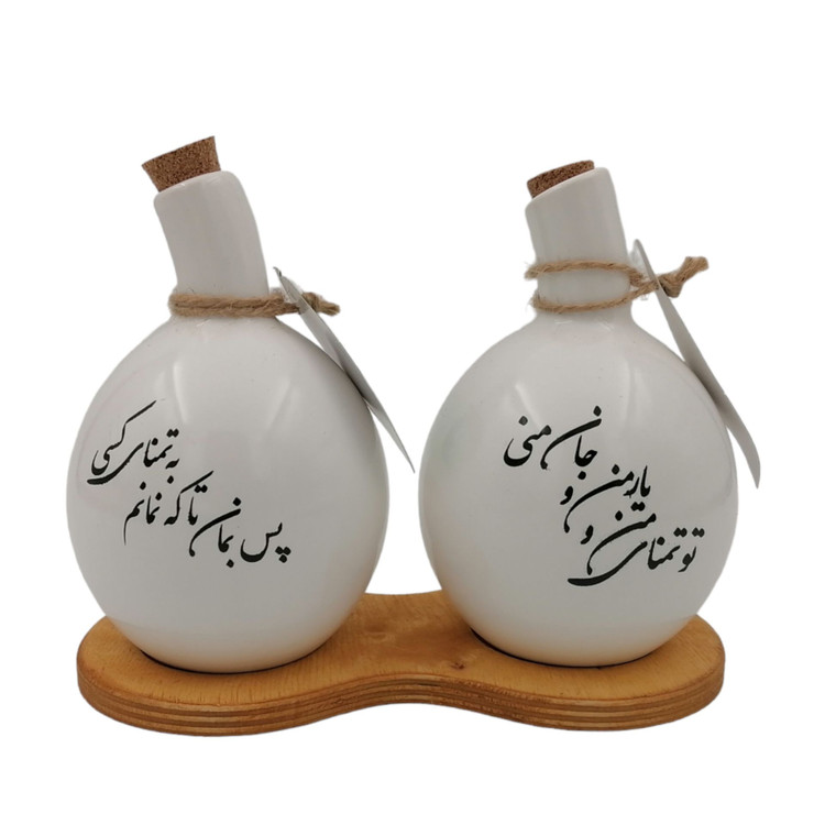 ست روغن ریز و آبلیمو خوری ام وی اچ گلس اند پلاستیکس مدل دلیار