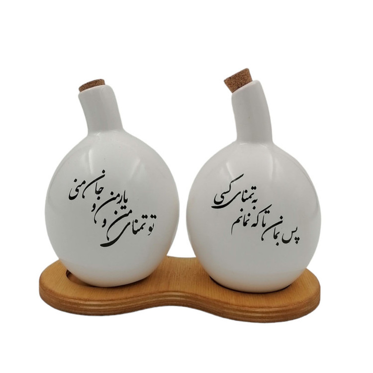 ست روغن ریز و آبلیمو خوری ام وی اچ گلس اند پلاستیکس مدل دلیار