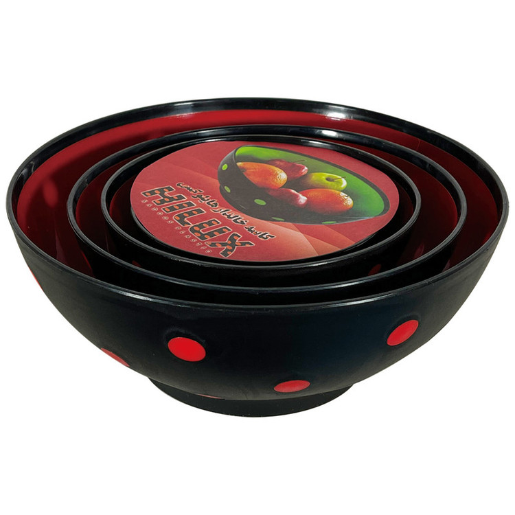 کاسه خالدار هایلوکس بسته 4 عددی
