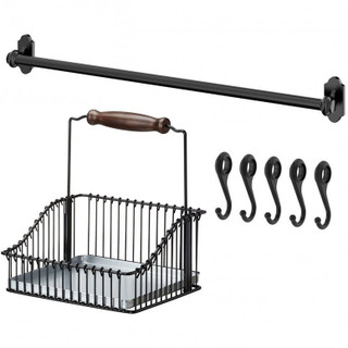 میله و سبد دیواری لوکسینه طرح ایکیا کد L-50cm