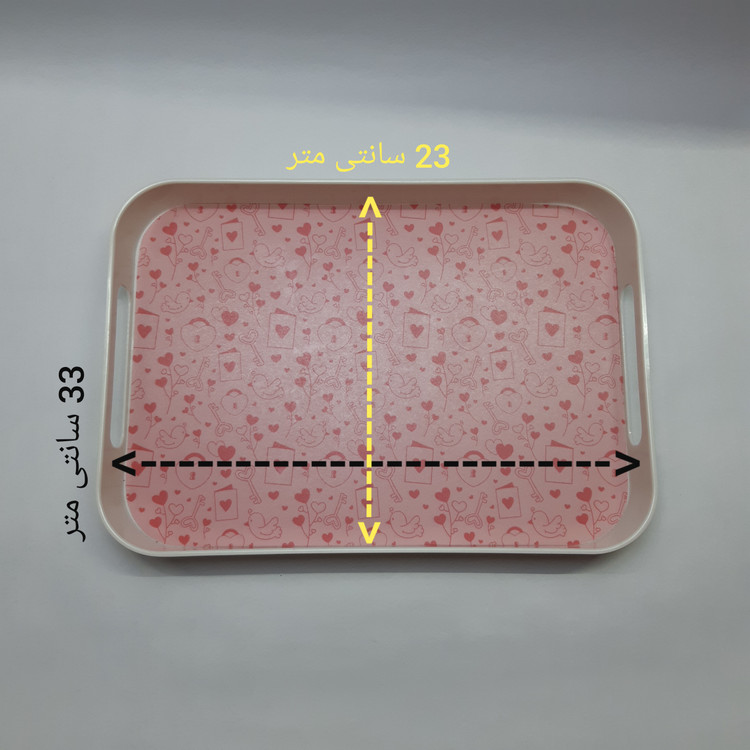 سینی ملامین سان ورلد مدل مستطیل طرح قلب