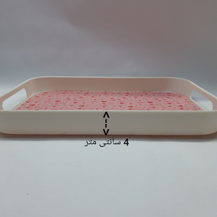 سینی ملامین سان ورلد مدل مستطیل طرح قلب