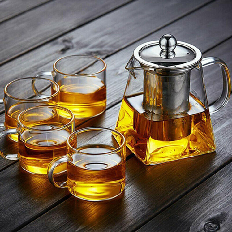 قوری پیرکس کف مربع 550ml
