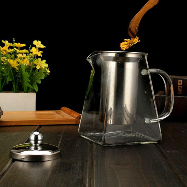 قوری پیرکس کف مربع 550ml
