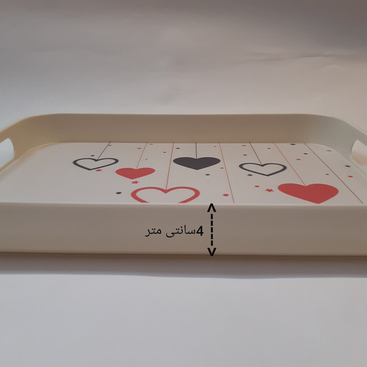 سینی ملامین سان ورلد مدل مستطیل طرح قلب