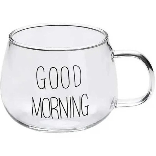 لیوان پیرکس مدل GOOD MORNING