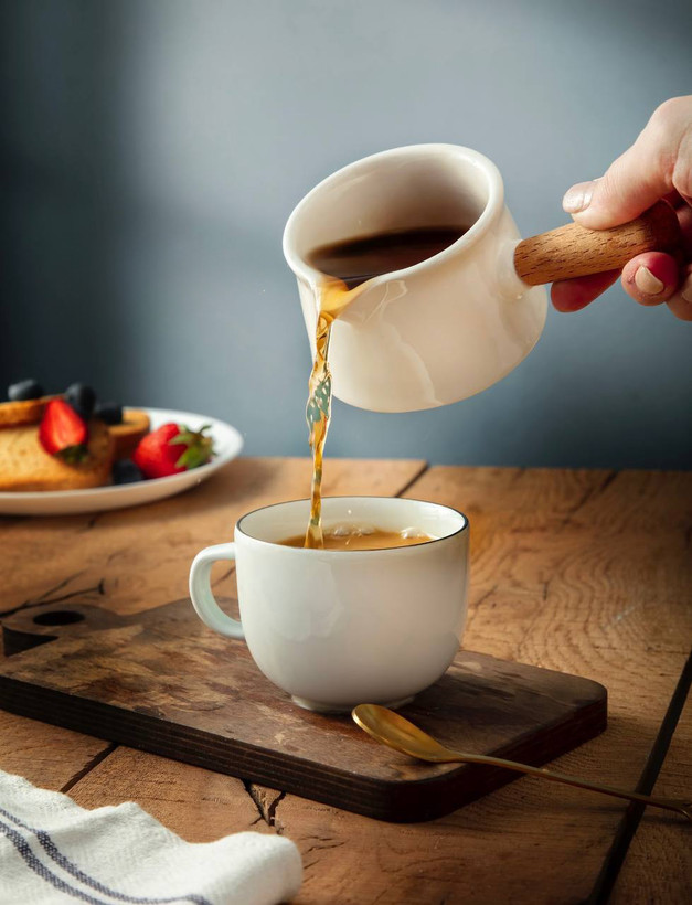 سس خوری سرامیکی مایا مدل هانا دسته چوبی